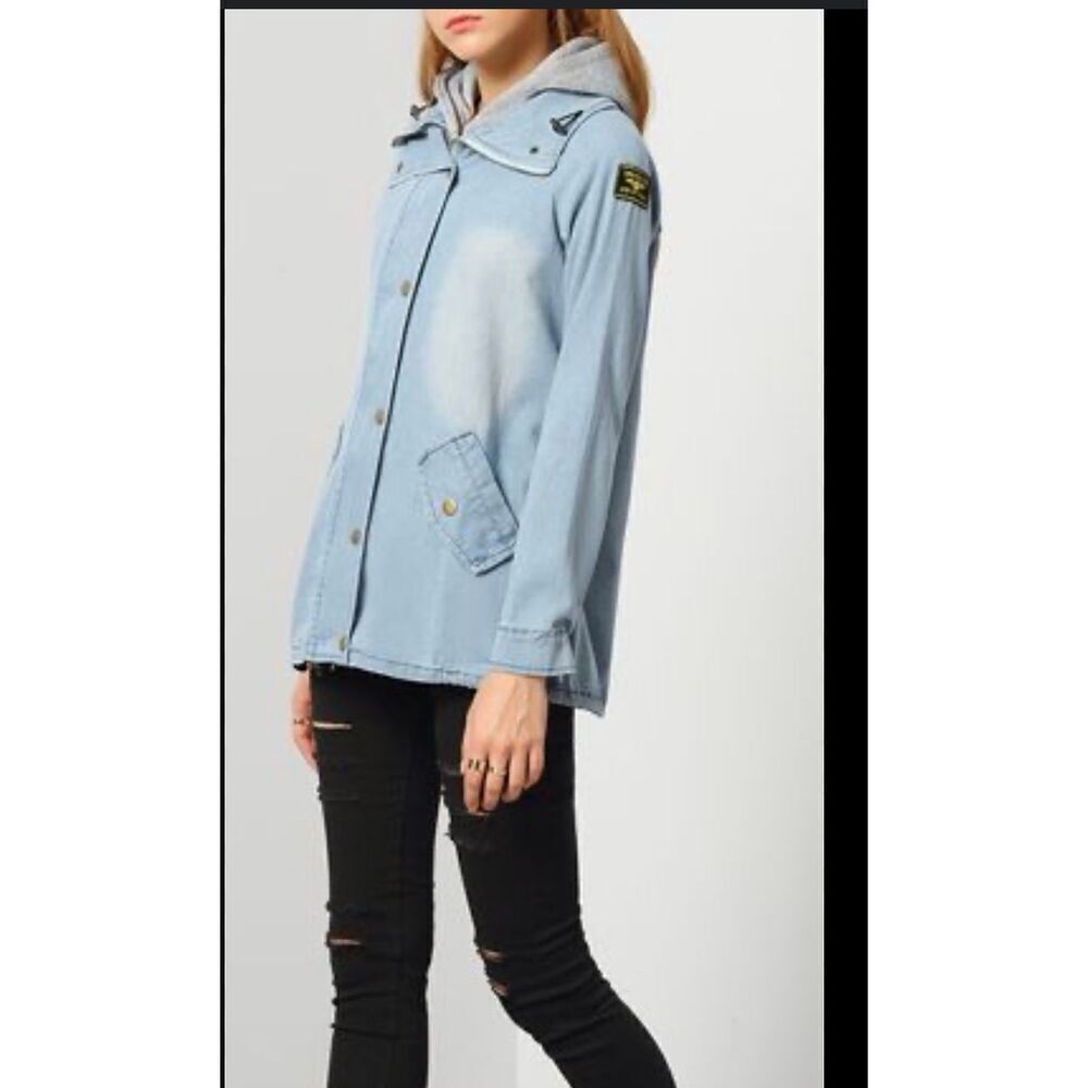 Denim Parka Style Jacket